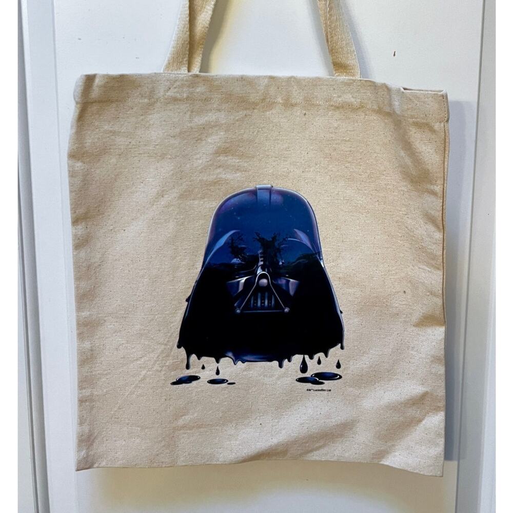 Star Wars Official Lucasfilm Canvas Bag Melting Dripping Ink Darth Vader Promo